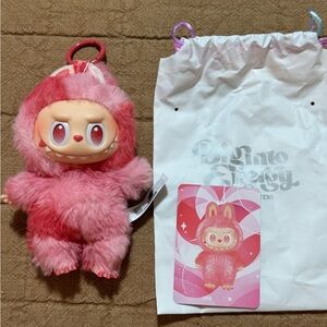 POPMART Authentic Labubu “Big Into Energy” - Love plush pendant